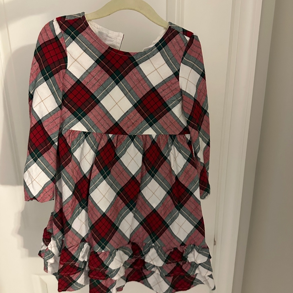 Plaid Ruffle Dress